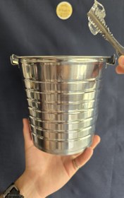 تصویر ظرف یخ استیل 3 سایزی 