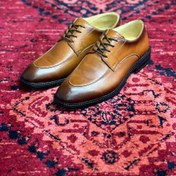 تصویر کفش بندی چرم (2875)عسلی 
