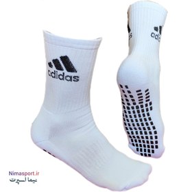 تصویر جوراب استپ دار آدیداس کف ژله ای Adidas jelly sole sports socks