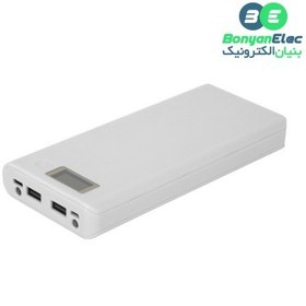 تصویر کیس پاوربانک 30000mAh دو خروجی USB به همراه نمایشگر و برد 8 باتری 