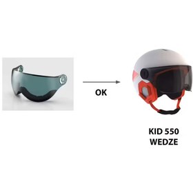 تصویر ویزر کلاه ایمنی اسکی کودکان WEDZE مدل Kid 550 