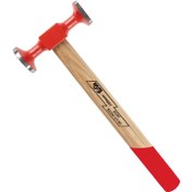 تصویر چکش صافکاری 3010 385 گرمی ایران پتک دسته چوبی 30 سانتی متری 