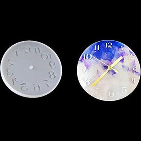 تصویر قالب سیلیکونی رزین ساعت با قطر 10 سانتیمتر 