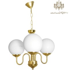 تصویر لوستر سه شعله مولکولی سپیدان 