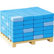 تصویر آجر نما مینیاتوری آبی آسمانی 