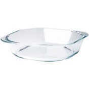 تصویر ظرف شیشه ای مخصوص فرایکیا مدل FÖLJSAM IKEA FÖLJSAM Oven dish clear glass24.5x24.5 cm