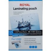 تصویر طلق پرس کارت 9 × 12 سانتی متر 125 میکرون خارجی بسته 100 عددی Laminating Film 125 micron 100 pcs 12 × 9 cm