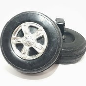 تصویر لاستیک جلوی ماشین شارژی کودک سایز 21cm 