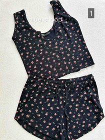 تصویر ست کراپ شورتک کبریتی زارا (ZARA)بنگلادش یقه دلبری زنانه و دخترانه/کد ۵۴۵ 545