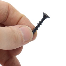 تصویر پیچ ام دی اف سایز 25×4 میلی متر پک 1000 عددی Four square Wood screw