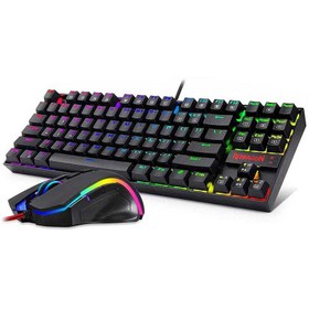 تصویر کیبورد و ماوس گیمینگ باسیم ردراگون مدل K552-RGB-BA Redragon K552-RGB-BA Wired Gaming Keyboard and Mouse