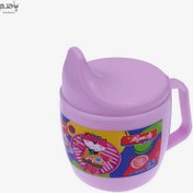 تصویر لیوان آب‌خوری پارسیکار درب‌دار فانتزی رنگ جور 