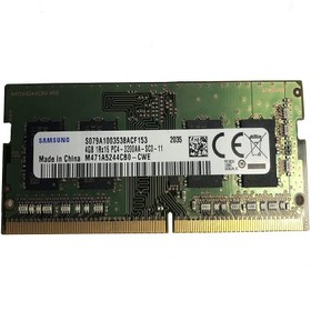 تصویر رم لپ تاپ DDR4 تک کاناله 3200 مگاهرتز CL19 سامسونگ مدل SODIMM ظرفیت 4 گیگابایت 