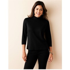 تصویر بلوز یقه گرد سه سانت مشکی برند اسمارا آلمان - S(مناسب ۳۶تا۴۰) 