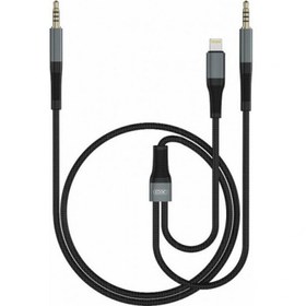 تصویر کابل صدای دو سر جک 3.5 میلی‌متری ایکس‌او XO 3.5mm To Lightning + 3.5mm Audio Cable XO-NB178A 