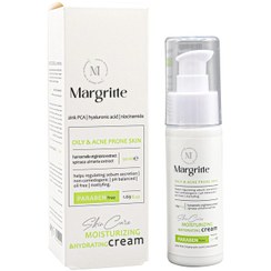 تصویر کرم آبرسان بدون چربی مارگریت حجم 50 میلی لیتر Margritte Moisturizing & Hydrating Cream For Oily & Acne Prone Skin 50 ml