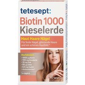 تصویر قرص بیوتین 1000 و سلنیوم تقویت پوست مو ناخن تتسپت 30 عدد (tetesept Biotin + Kieselerde Tabletten 30St) 