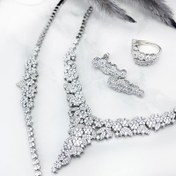 تصویر سرویس نقره زنانه ایتالیایی مدل فلاور و گل 