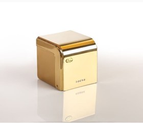تصویر سرویس دستشویی شش پارچه گلد طلایی بتیس مدل چرمی لوکس با جادستمال طلایی (ارسال رایگان) 