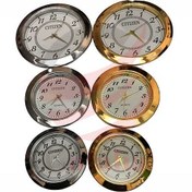 تصویر ساعت توکار طلایی و نقره ای 