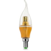 تصویر لامپ LED شمعی اشکی پایه طلایی 5 وات ای دی سی 