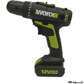 تصویر دریل شارژی 12 ولت ورکس مدل WU161 WU161 model WU161 12 volt rechargeable drill