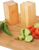 تصویر نمکدان و فلفل‌پاش چند رنگ نمکدون بامبو فلفل Pozole Saltluk Bambum 