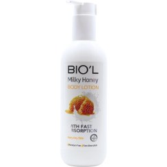 تصویر لوسیون مرطوب کننده بدن بیول مناسب پوست خیلی خشک 250 میلی لیتر Biol Milky Honey Body Lotion For Very Dry Skin 250ml