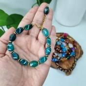 تصویر دستبند عقیق آبنباتی سبز Candy Agate Bracelet