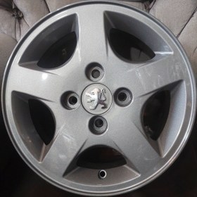 تصویر رینگ فابریک سایز۱۴(۱۰۸×۴) نقره‌ای ترنادو نیریز دودی Original wheel size 14"(4×108) Tornado Neyriz HB 207