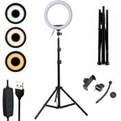 تصویر رینگ لایت پایه دار Ring Fill Light ZMX-260 10" 