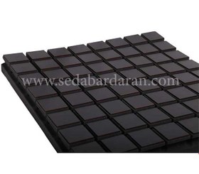 تصویر تجهیزات آکوستیک پنل ابزورب مربعی مشکی Absorb Panel A50 WOOD Black 