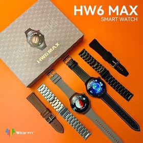 تصویر ساعت هوشمند HW6 Max - نقره ای / 7 روز تست و تعویض HW6 Max