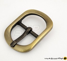 تصویر سگک بیضی سایز 2 رنگ زردقلم 