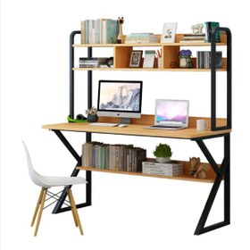 تصویر میز تحریر چوب فلز مدل ویستا - 60*1 Wood metal writing desk Vista model