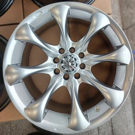 تصویر رینگ اسپرت سایز ۱۵ (۱۰۸-۱۰۰×۸) نقره‌ای Sport wheel size15"(8×100-108) Silver