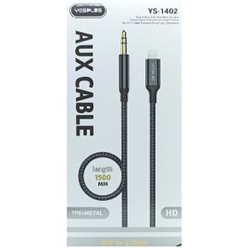 تصویر AUX تایپ سی و لایتنینگ YESPLUS 