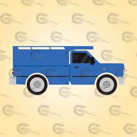 تصویر وکتور کارتونی نیسان آبی کد 146 