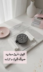 تصویر کش موی توری مرواریدی 