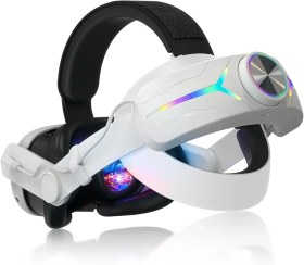 تصویر هدبند C2 برای Meta Quest 3 RGB gaming charging head strap for meta Quest 3