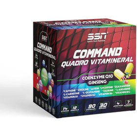 تصویر SSN Command Quadro Vitamineral 90 Kapsül Vitamin 