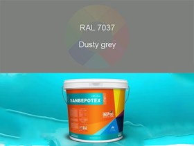 تصویر رنگ اکریلیک بافت‌دار دانه‌دار بپکو (SANBEPOTEX) (7037-dusty-grey (خاکستری غبارآلود)) 