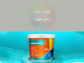 تصویر رنگ اکریلیک بافت‌دار دانه‌دار بپکو (SANBEPOTEX) (7038-agate-grey (خاکستری عقیق)) 