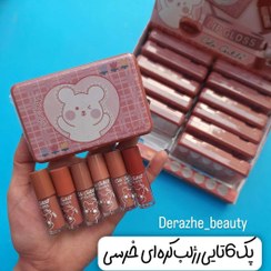 تصویر پک رژ لب خرسی کالر کستل نود مات Color Castle Cute Bear Lip Gloss