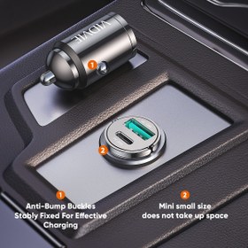 تصویر شارژر فندکی ویدوی مدل CC522C Vidvie Car Charger CC522C