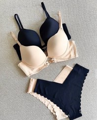 تصویر ست لباس زیر زنانه بلانچ مشکی سایز ۹۰ 