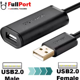 تصویر کابل افزایش طول 10 متری USB2.0 برند یوگرین مدل US121-10321 UGREEN US121-10321 Cable Extension USB2.0 10M