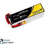 تصویر باتری لیتیوم پلیمر 3 سل tattu 3800mAh 45C 