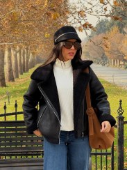 تصویر پالتو بوفالو مشکی 