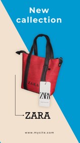 تصویر کیف دستی سایز کوچیک zara 